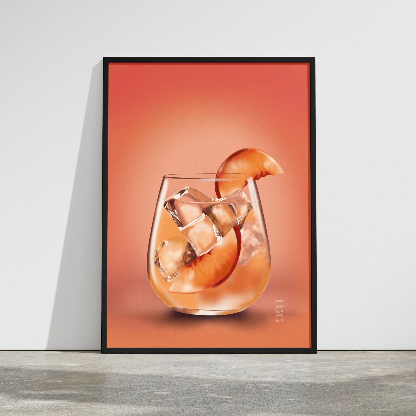Peach Spritz Fine-Art Print in Museumsqualität