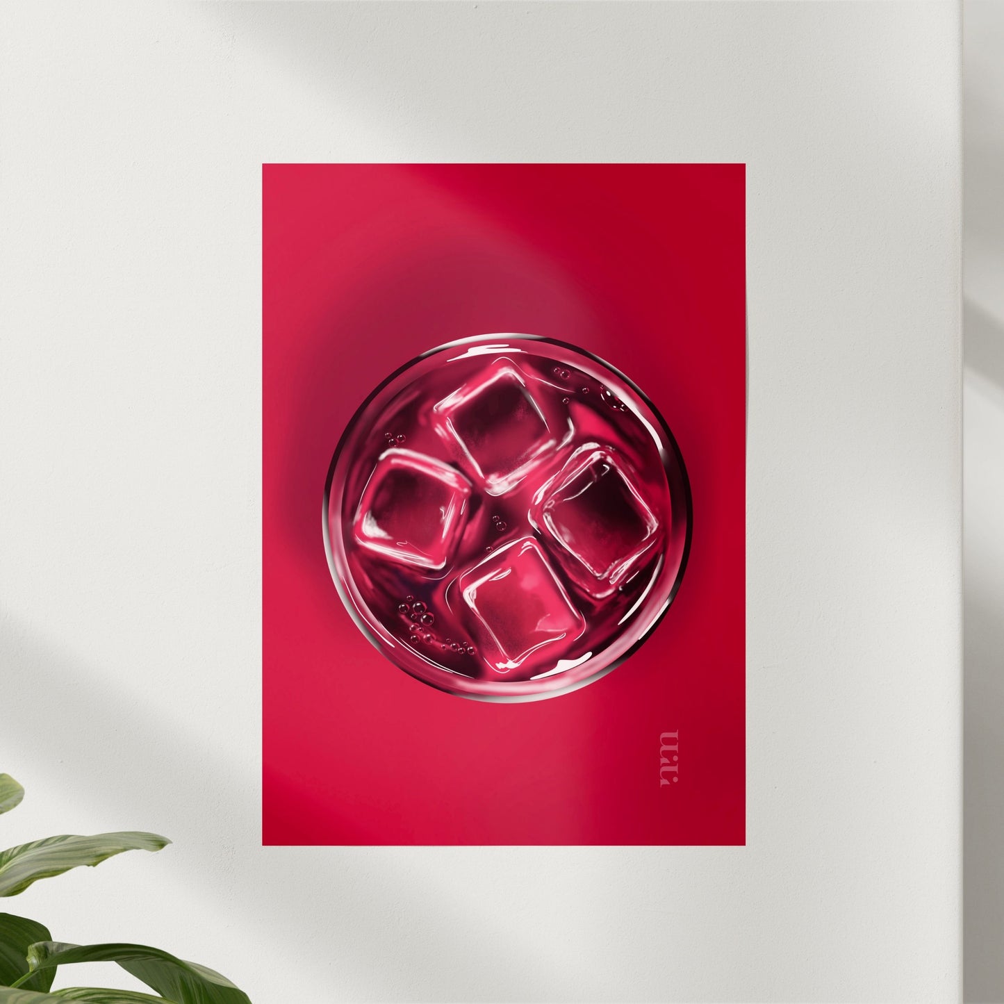 Top View Limonade – moderner Kunstdruck