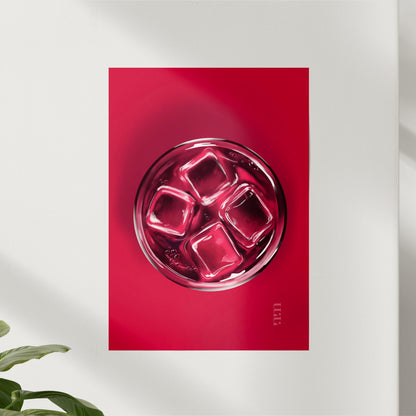 Top View Limonade – moderner Kunstdruck