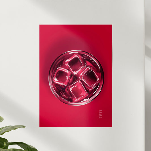 Top View Limonade – moderner Kunstdruck